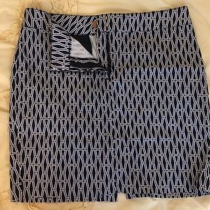 Ellen Tracy A-line Navy Skirt | sz 8